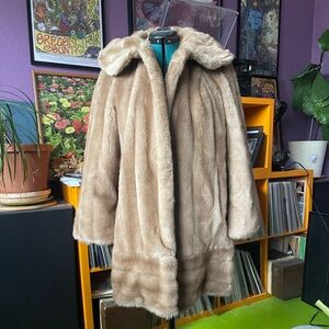Vintage Tissavel of France Faux Fur Jacket